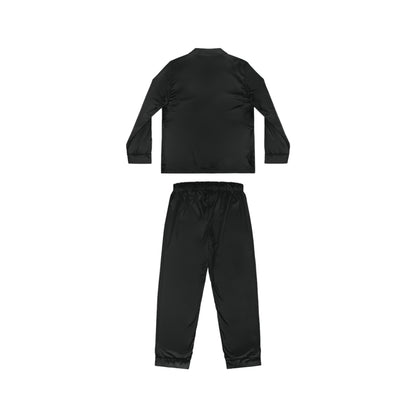 Women's Black Satin Pajama Set — Luxurious Long-Sleeve Sleepwear