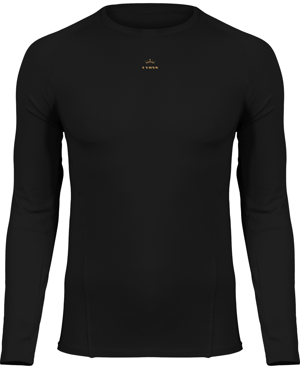 Adults\' long-sleeved base layer sports T-shirt