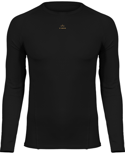 Adults\' long-sleeved base layer sports T-shirt