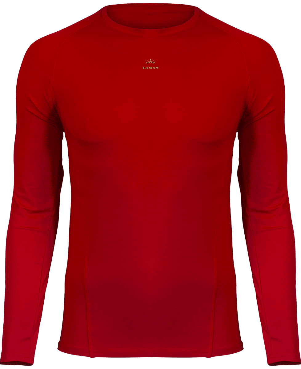 Adults\' long-sleeved base layer sports T-shirt