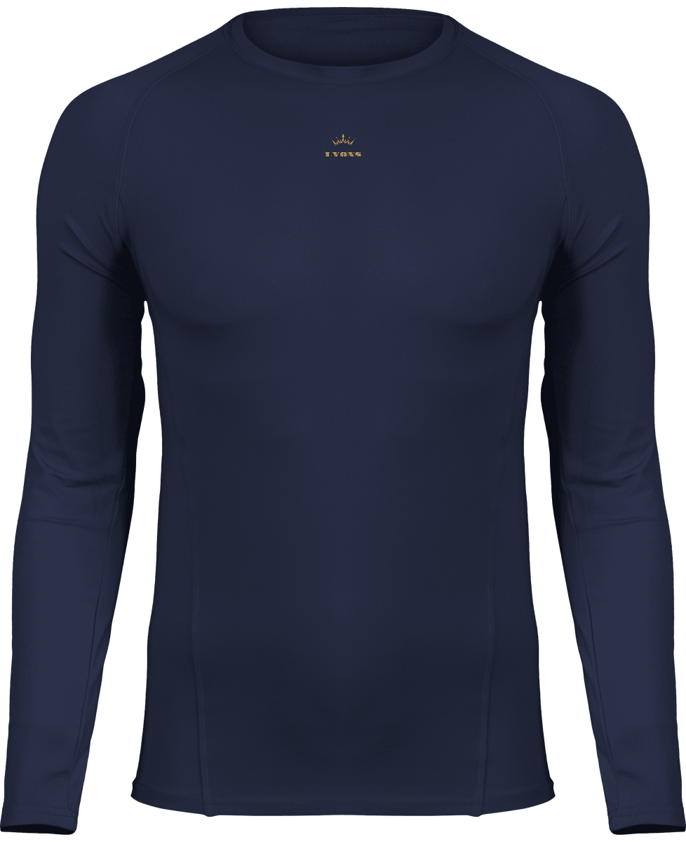 Adults\' long-sleeved base layer sports T-shirt