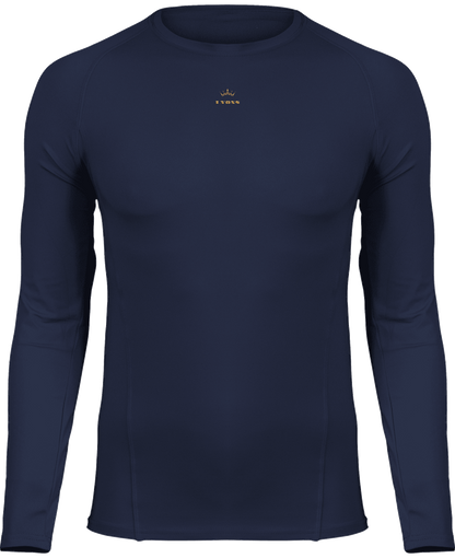 Adults\' long-sleeved base layer sports T-shirt