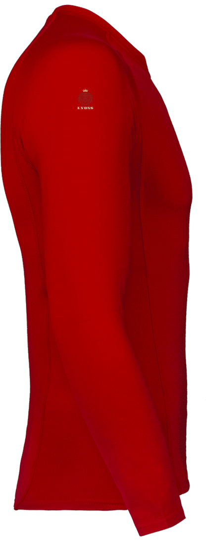 Adults\' long-sleeved base layer sports T-shirt