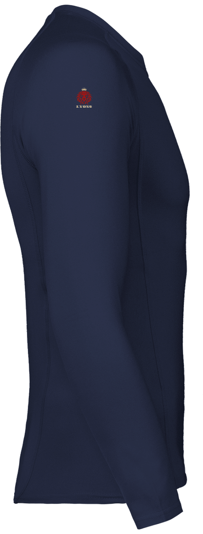 Adults\' long-sleeved base layer sports T-shirt