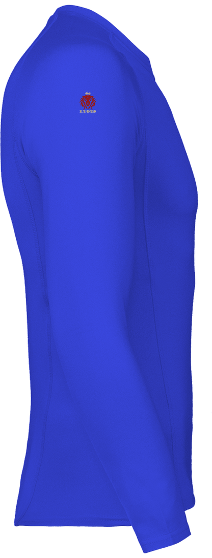 Adults\' long-sleeved base layer sports T-shirt