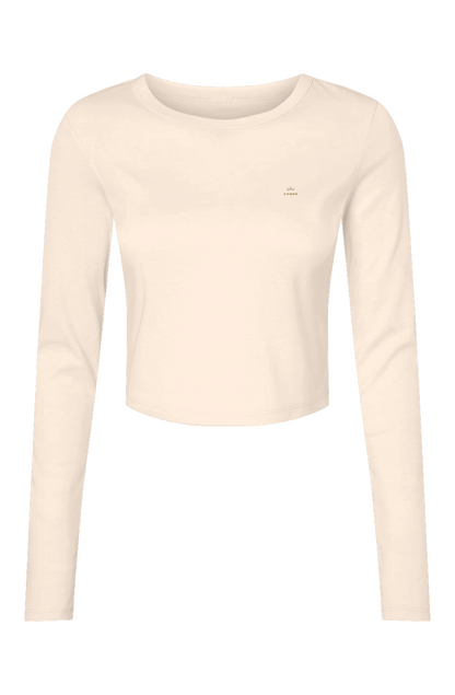 Womens Micro Rib LS Baby Tee