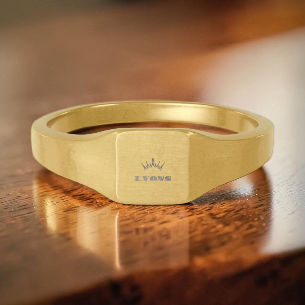 Chevalière Carrée Premium Or 18K  LYONS